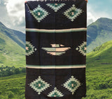 Blue Eagle Thick Mexican Blanket Design