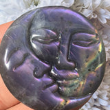 Crystals~ Labradorite Purple Flash Eclipse Carving