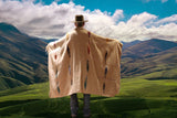 Tan Thunderbird Mexican Blanket