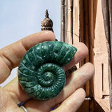 Crystals ~ Moss Agate Conch 45g