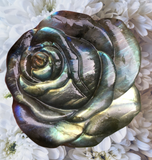 Crystals~ Labradorite Rose Carving