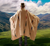 Tan Thunderbird Mexican Blanket