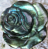 Crystals~ Labradorite Rose Carving