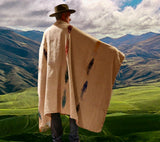 Tan Thunderbird Mexican Blanket