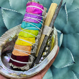 Abalone Cleansing Bowl + CHAKRA Sage + Palo Santo + Copal Bundle
