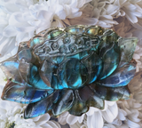 Crystals ~ Labradorite Lotus Flower