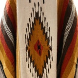 Mexican Blanket XL 100% Wool in Rust + Mustard+ Cream