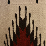 Mexican Blanket XL 100% Wool in Rust + Mustard+ Cream