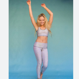 teeki - white snake opal leggings