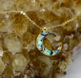 Abalone Moon Necklace