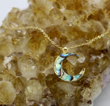 Abalone Moon Necklace