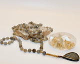 Mala ~ Labradorite Mala with Buddha Pendant - PREORDER ONLY!