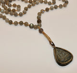 Mala ~ Labradorite Mala with Buddha Pendant - PREORDER ONLY!