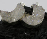 Druzy Quartz Crystal Necklace 14K Gold