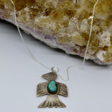 Fun Finds ~ Native American Turquoise Thunderbird Pendant Sterling Silver PRE ORDER ONLY