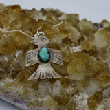 Fun Finds ~ Native American Turquoise Thunderbird Pendant Sterling Silver PRE ORDER ONLY
