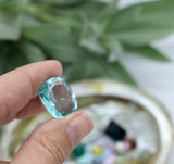Precious Gemstones-Transparent Aquamarine Cushion Cut