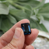 Precious Gemstones-Teal Iolite Emerald Cut