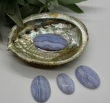 Precious Gemstones-Blue Lace Agate Cabochon 10.5 g-53 ct