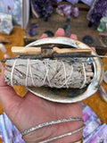 Abalone Cleansing Bowl + Sage + Palo Santo + Copal Bundle