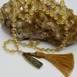 Mala ~ Citrine Standing Buddha - PREORDER ONLY!