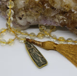 Mala ~ Citrine Standing Buddha - PREORDER ONLY!