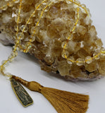 Mala ~ Citrine Standing Buddha - PREORDER ONLY!