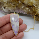 Moonstone Arrowhead 14K Gold Necklace PRE ORDER ONLY
