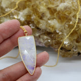 Moonstone Arrowhead 14K Gold Necklace PRE ORDER ONLY