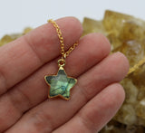 Labradorite Star Necklace in 14K Gold – Celestial Jewelry for Intuition, Protection & Transformation