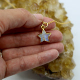 Moonstone Wish Upon a Star 14K Gold Necklace - Wish Upon a Star Pendant Necklaces | Meaningful Gifts for Dreamers