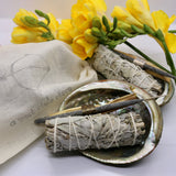 Abalone Cleansing Bowl + Sage + Palo Santo + Copal Bundle