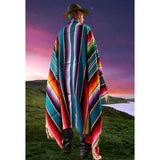 Mexican Baja Blanket Serape Design