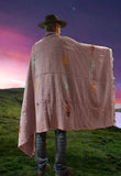 Lavender Thunderbird Mexican Blanket
