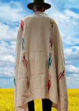 White Thunderbird Mexican Blanket