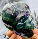 Crystals ~ Flourite Skull 2.54 lb
