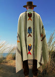 Mint Green Thick Mexican Blanket Fish Design