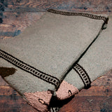 Powder Blue Thick Mexican Blanket Fish Design