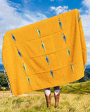 Gold Thunderbird Mexican Blanket
