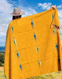Gold Thunderbird Mexican Blanket