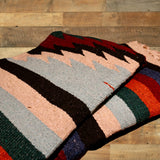 Mint Green Thick Mexican Blanket Aztec Diamond Design