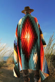 Teal Thick Mexican Blanket Aztec Diamond Design