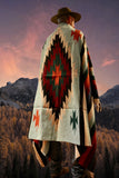 Mint Green Thick Mexican Blanket Aztec Diamond Design