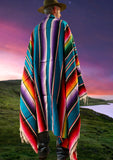 Mexican Baja Blanket Serape Design