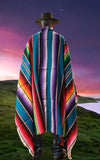 Mexican Baja Blanket Serape Design