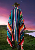 Mexican Baja Blanket Serape Design