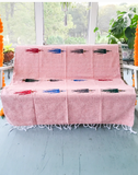 Pink Thunderbird Mexican Blanket