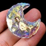 Crystals ~ Opalite Fire Angel Aura Moons 39-44 Ct
