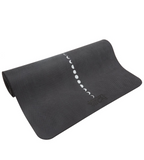 teeki crystal design - yoga mat - gecko grip eco-friendly natural tree rubber yoga mat - Chemical FREE - 6mm Thick for Comfort