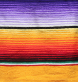 Mexican Baja Blanket Serape Design